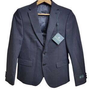 B by Brooks Brothers Boys 12R Black Suit Jacket Blazer Bamboy NWT $150